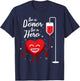 Be A Donor Be A Hero Funny Blood Donation Saying T-Shirt - T-Shirt | Navy