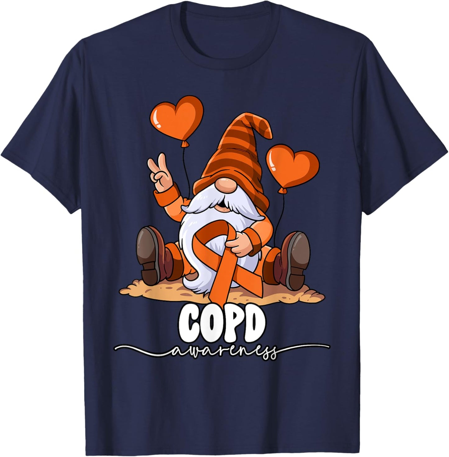 Copd Awareness T-Shirt - T-Shirt | Navy
