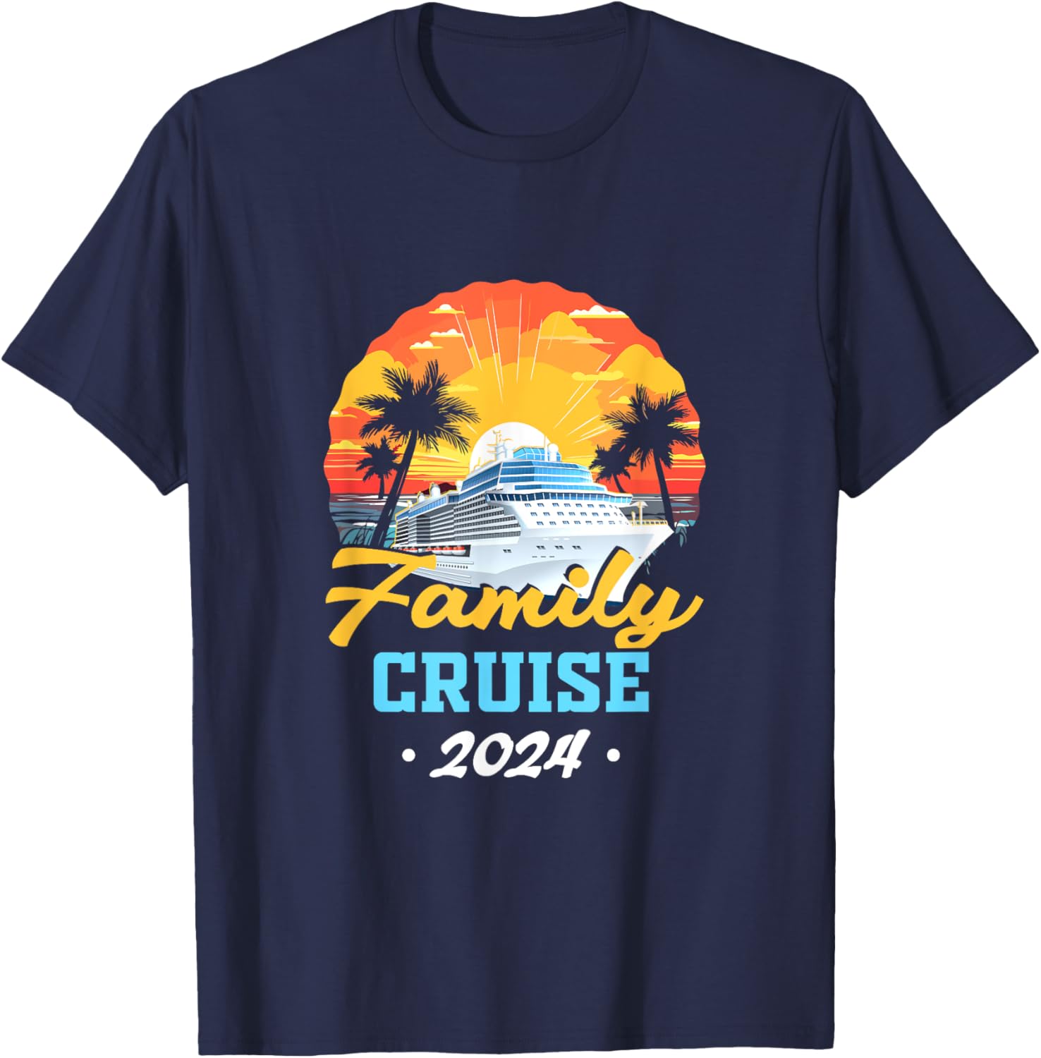 Matching Cruise Family Friends Group Family Trip 2024 T-Shirt - T-Shirt | Navy