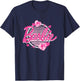 Barbie - Pinkes Logo mit Herzen T-Shirt - T-Shirt | Navy