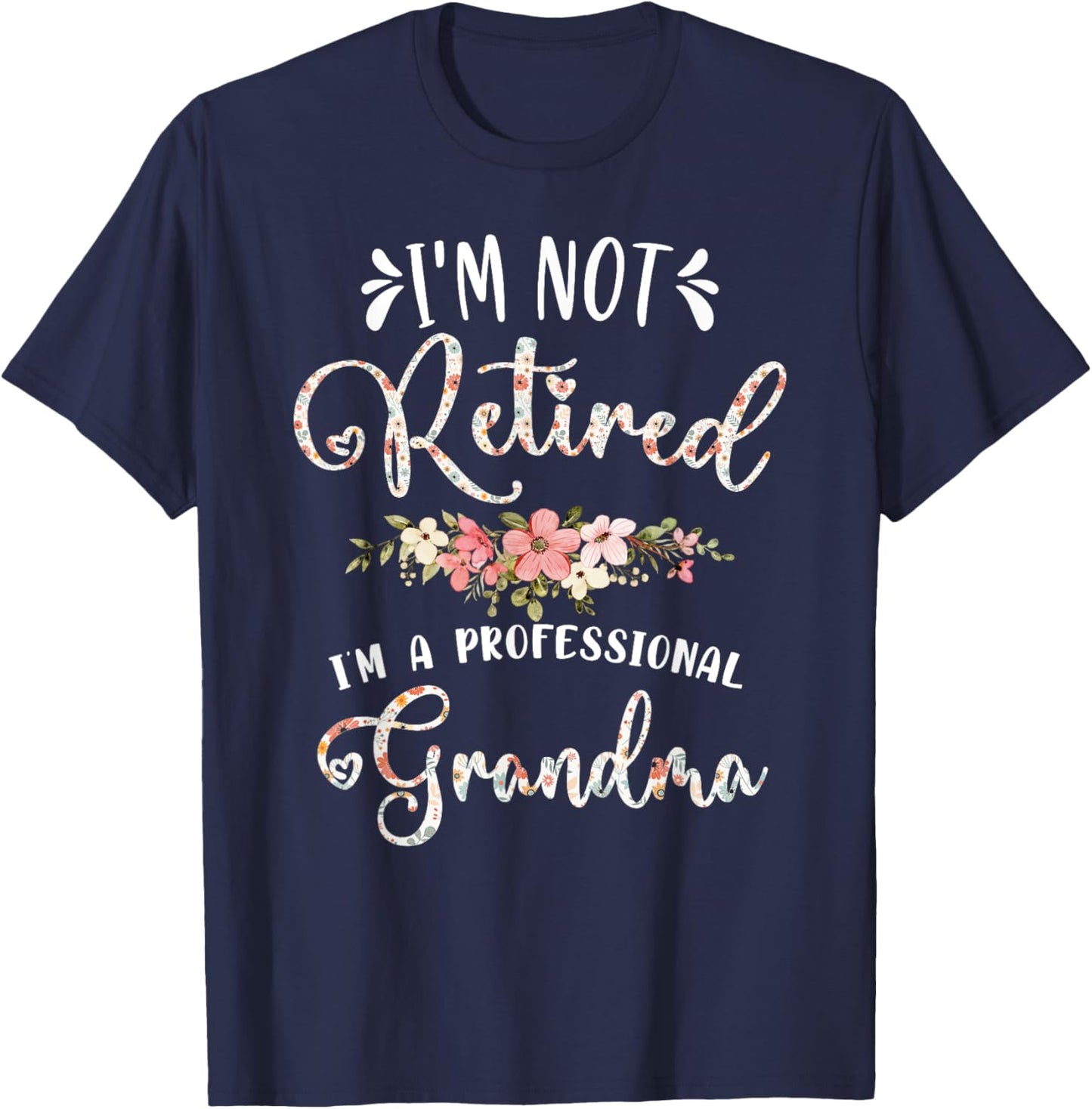 Mother's Day Grandma Gifts Professional Adult Women's Black T-Shirt - T-Shirt | Navy