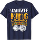 Yahtzee King Game Night Dice Game T-Shirt - T-Shirt | Navy
