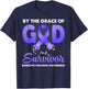By The Grace God I'm A Survivor Domestic Violence Survivor T-Shirt - T-Shirt | Navy