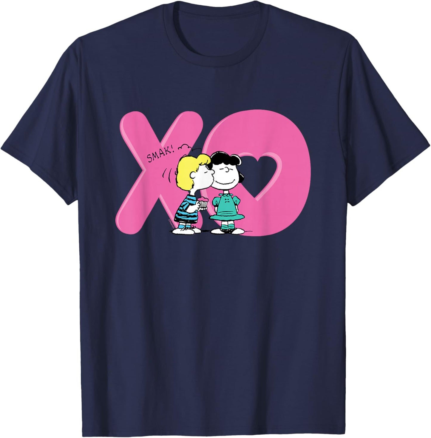 Peanuts - XO Schroeder and Lucy T-Shirt - T-Shirt | Navy