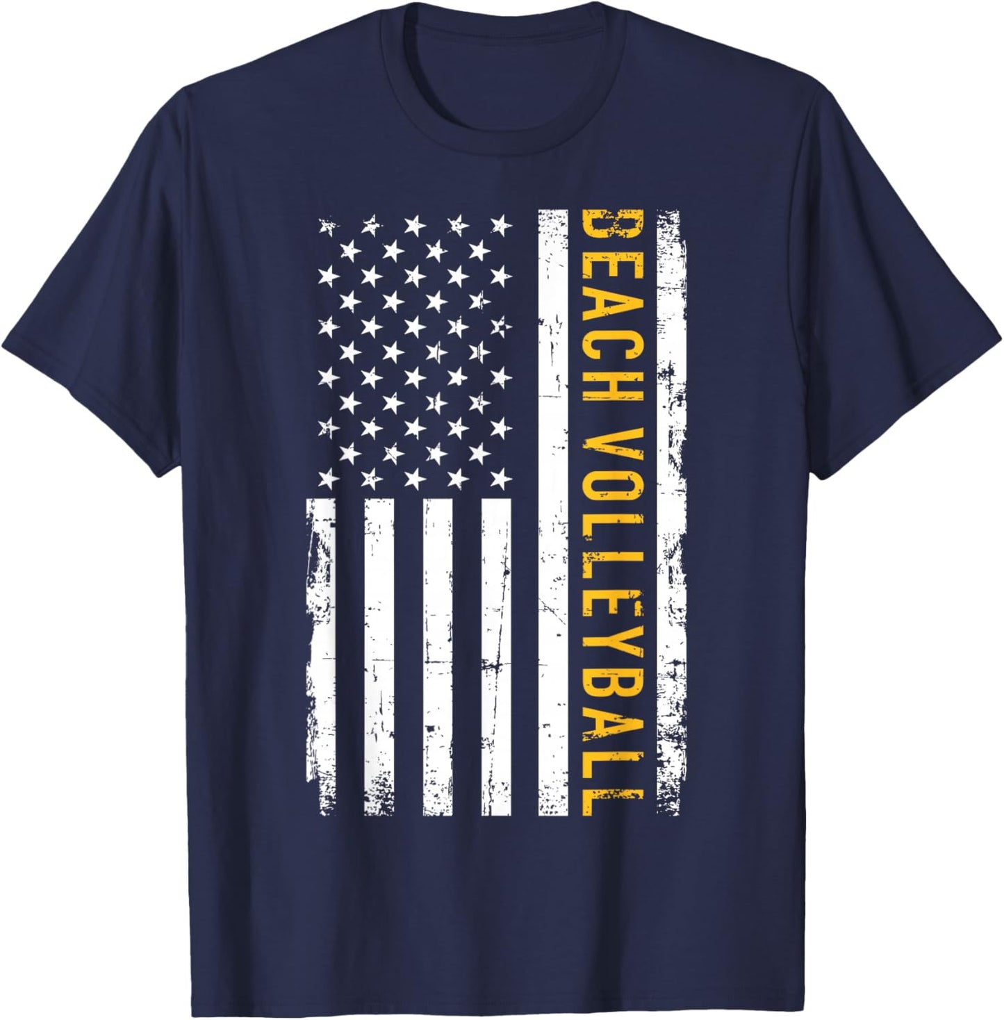 Beach volleyball USA Men Women Girls Kids T-Shirt - T-Shirt | Navy