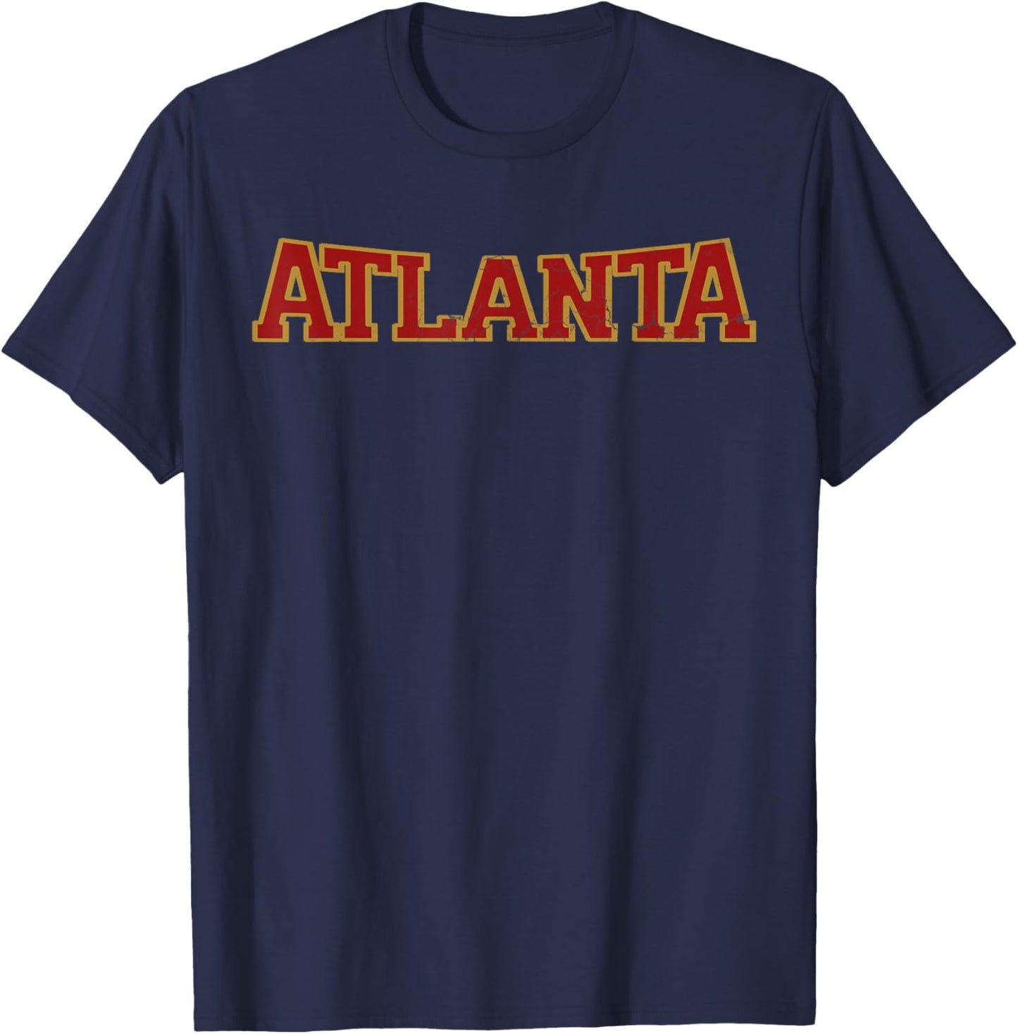 Atlanta soccer city vintage ATL T-Shirt - T-Shirt | Navy