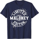 MALONEY Funny Surname Family Tree Birthday Reunion Gift T-Shirt - T-Shirt | Navy