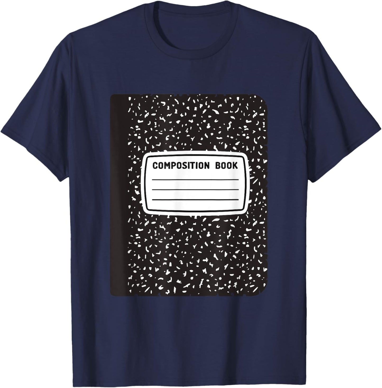 Composition Book Halloween Costume for Teachers Students Women Kids T-Shirt - T-Shirt | Navy
