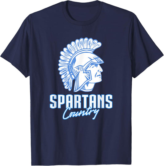 Lake Forest Spartans Logo Country HS T-Shirt - T-Shirt | Navy