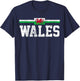 Wales Welsh Flag T-Shirt - T-Shirt | Navy