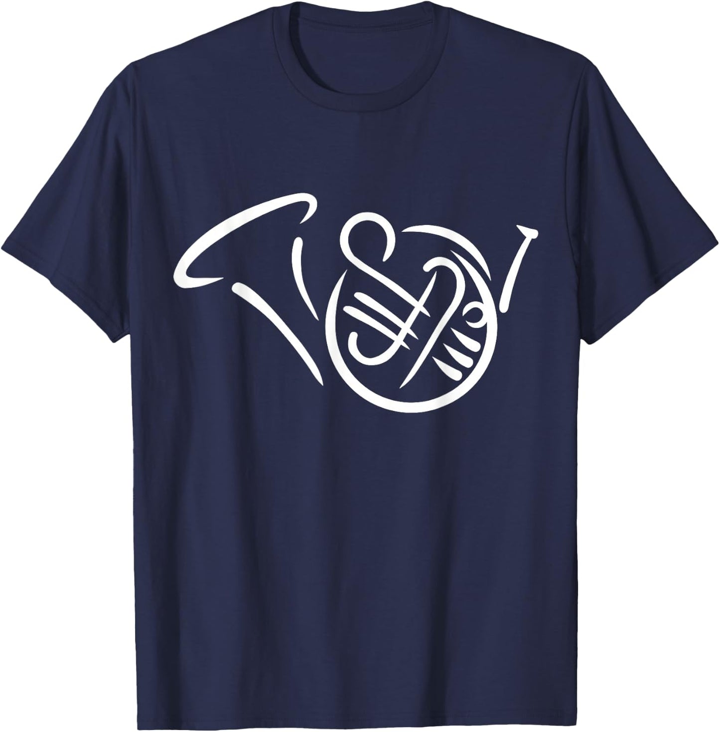 Bugle french horn T-Shirt - T-Shirt | Navy