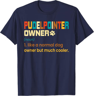 Funny Pudelpointer Vintage Retro Dog Mom Dad Gift T-Shirt - T-Shirt | Navy