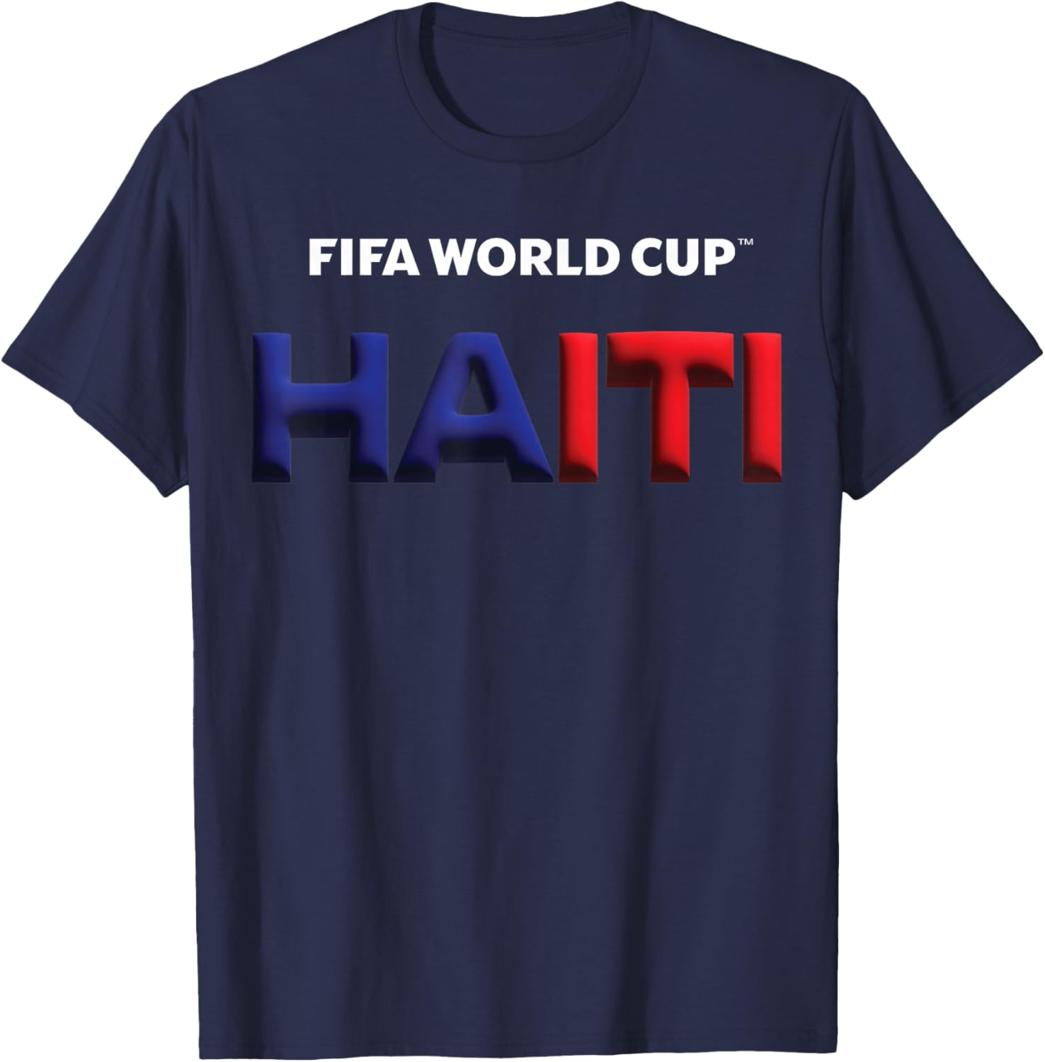 FIFA World CUP26 Haiti Bubble Color T-Shirt - T-Shirt | Navy