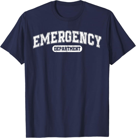 Retro Emergency Department Women Er Nurse Week T-Shirt - T-Shirt | Navy
