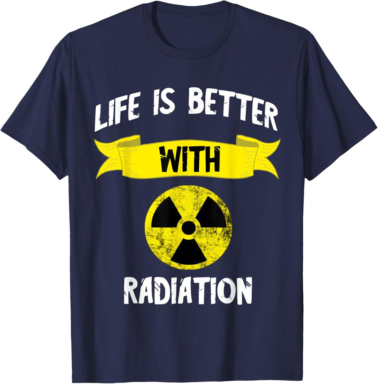Radioactivity Radiology Nuclear Symbol X-rays T-Shirt - T-Shirt | Navy