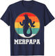 Merdpapa Security Merman Mermaid Daddy Fish Father's Day T-Shirt - T-Shirt | Navy