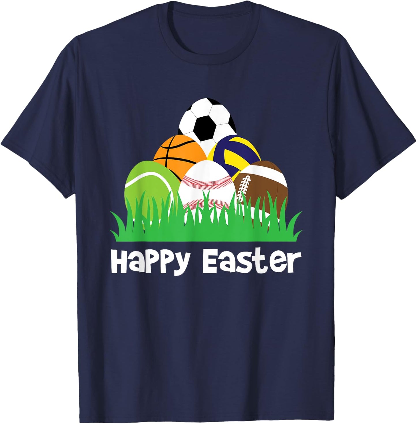Boys Easter - Spring Sports Lover T-Shirt - T-Shirt | Navy
