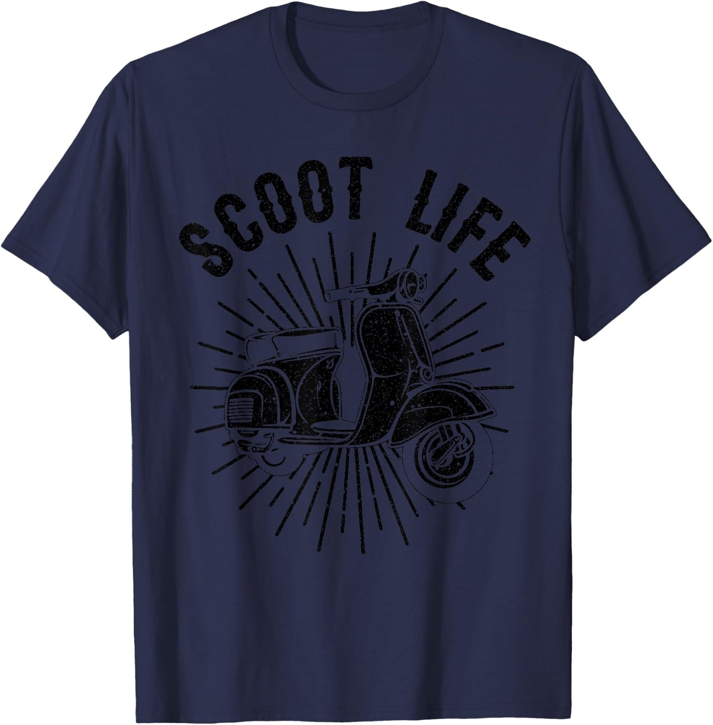 Cool Scooter Gift Women Funny Scoot Life Motor Rider T-Shirt - T-Shirt | Navy