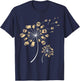 Funny Pug Gift Women Cool Flower Dog Dandelion Lover T-Shirt - T-Shirt | Navy