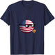 Countryballs USA United States T-Shirt - T-Shirt | Navy