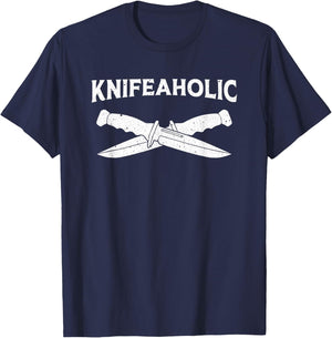 Knife Collector Art Women Knife Lover Knife Collecor T-Shirt - T-Shirt | Navy