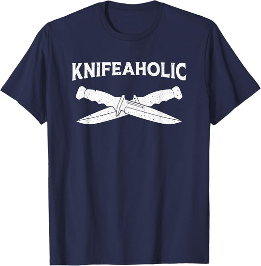 Knife Collector Art Women Knife Lover Knife Collecor T-Shirt - T-Shirt | Navy