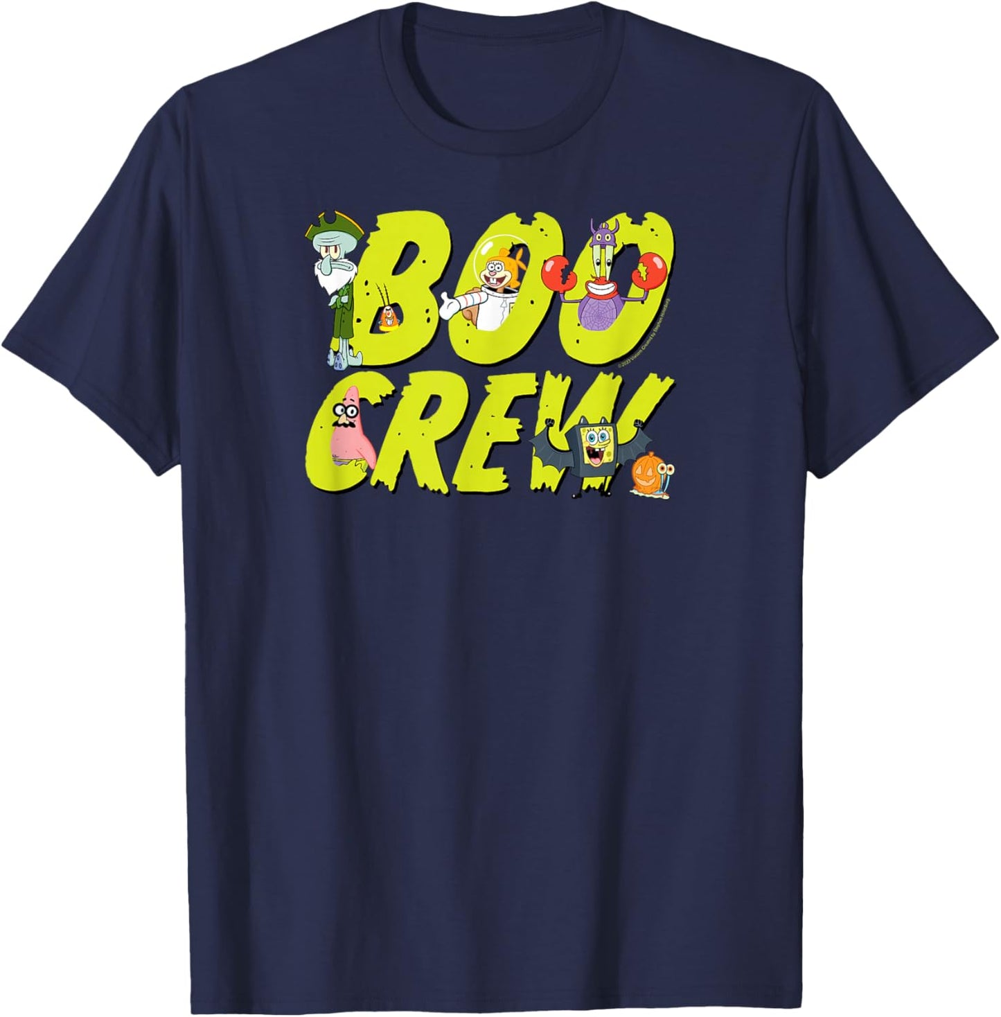 SpongeBob SquarePants - Halloween Boo Crew Costumes T-Shirt - T-Shirt | Navy