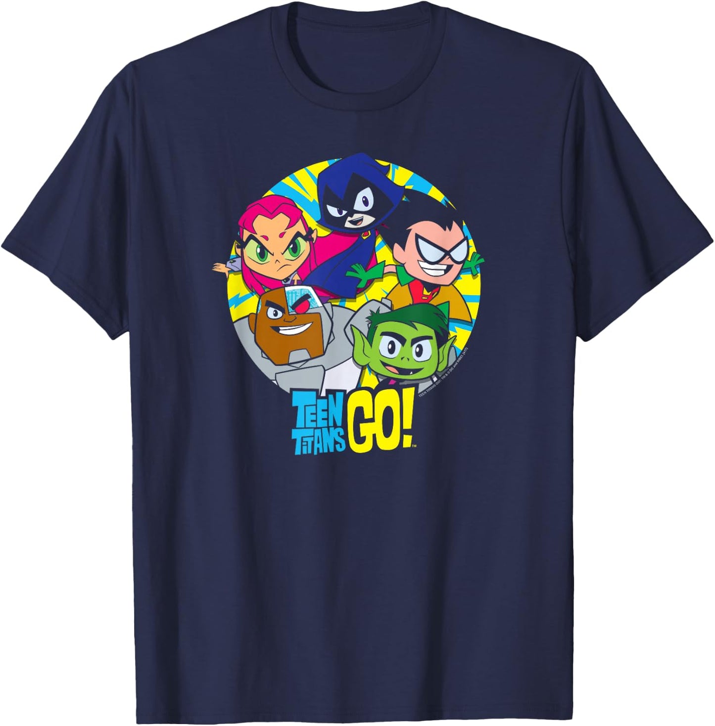 Teen Titans Go! Go Go Group Small T-Shirt - T-Shirt | Navy