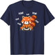 Cute Kawaii Video Gamer Red Panda Lover T-Shirt - T-Shirt | Navy