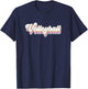 Retro Volleyball Pastel Aesthetic Teen Girls Women Groovy T-Shirt - T-Shirt | Navy