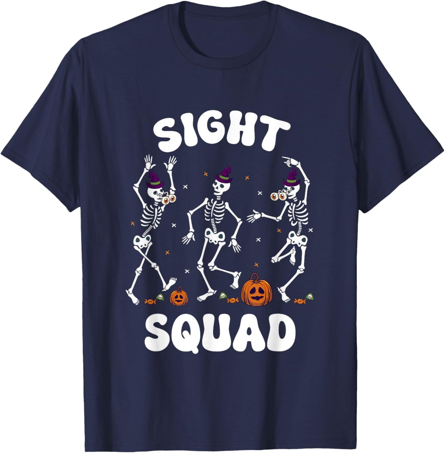 Sight Squad Halloween Eye Doctor Optometry Optician T-Shirt - T-Shirt | Navy