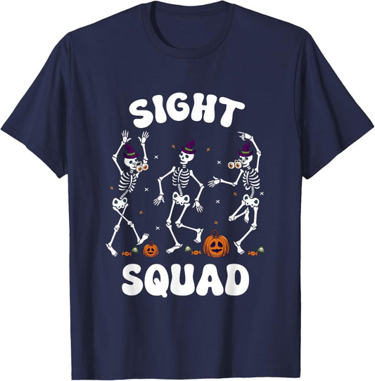 Sight Squad Halloween Eye Doctor Optometry Optician T-Shirt - T-Shirt | Navy