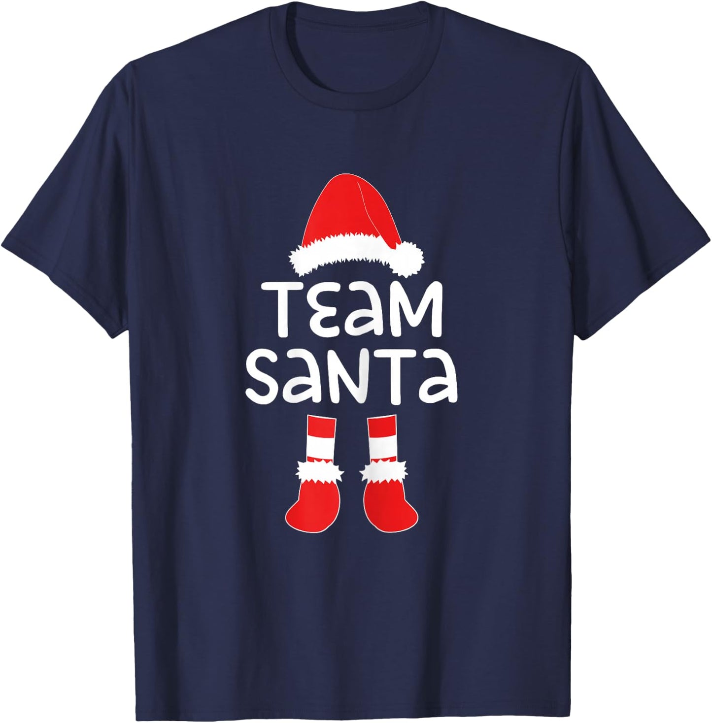 Team Santa Shirt Women Girl Santa Squad Christmas T-Shirt - T-Shirt | Navy