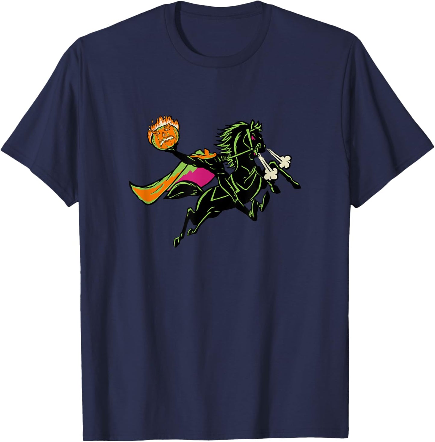 Disney The Legend Of Sleepy Hollow Halloween Horseman T-Shirt - T-Shirt | Navy