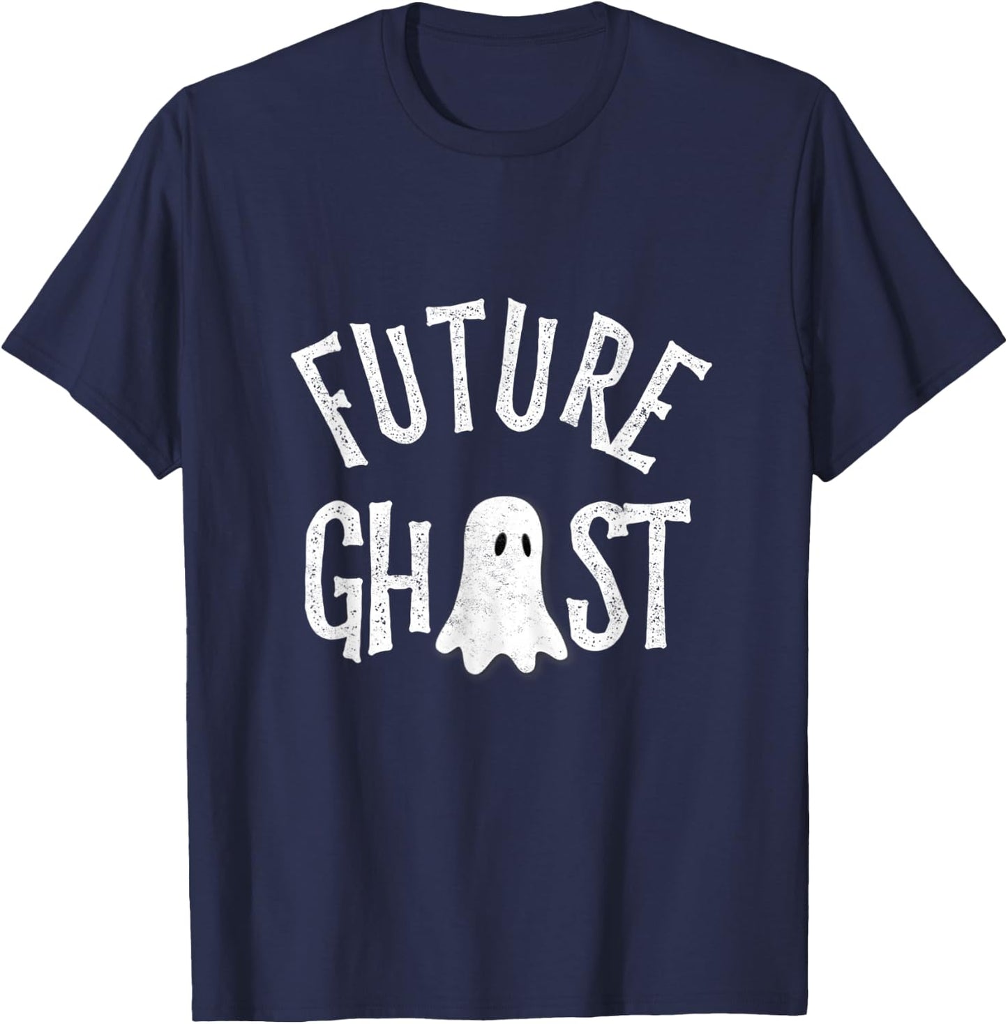 Funny Future Ghost Halloween Scary Costume For Kids & Adults T-Shirt - T-Shirt | Navy