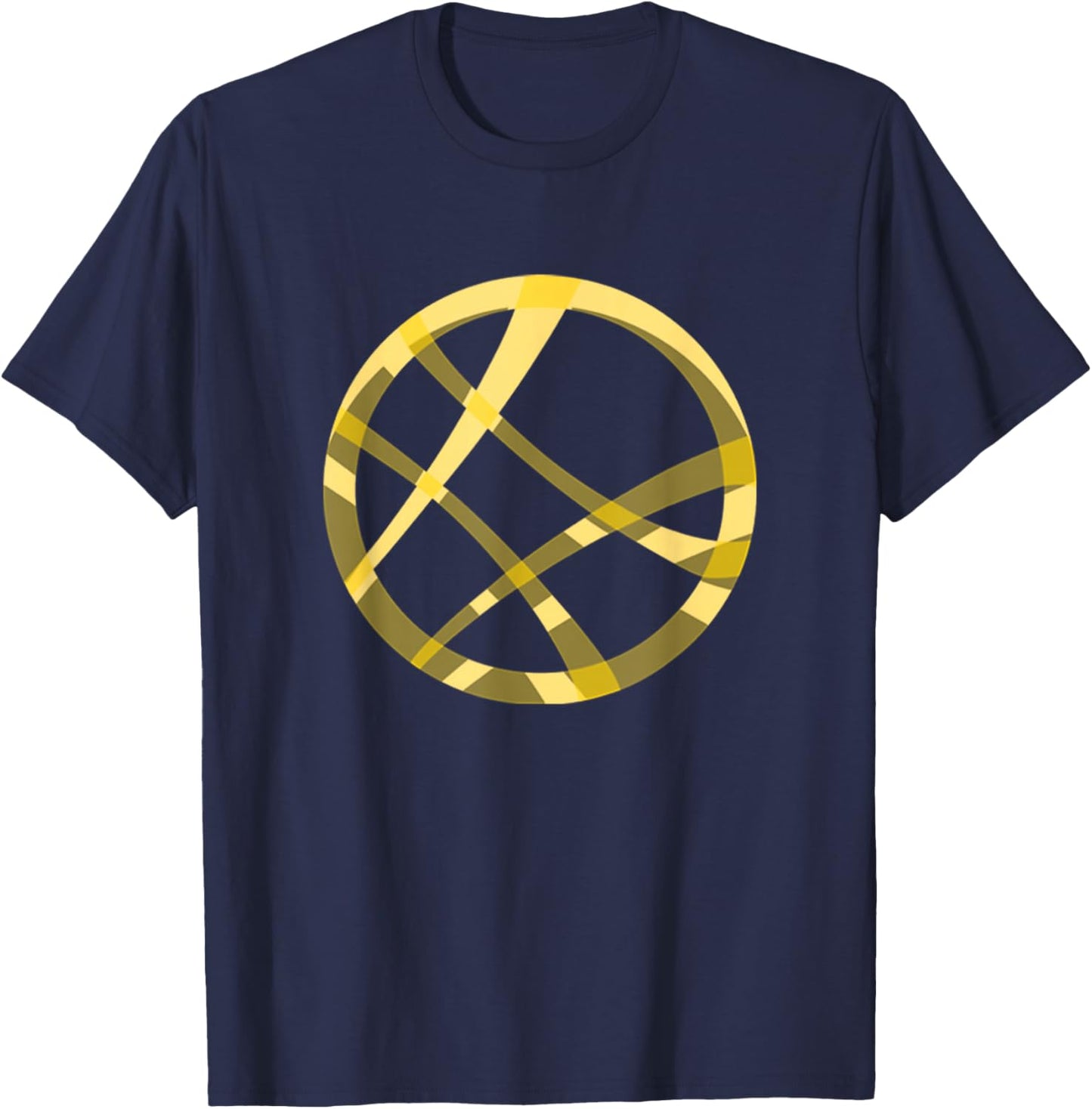 Marvel Comics Gold Dr. Strange Sanctum Sanctorum Logo T-Shirt - T-Shirt | Navy