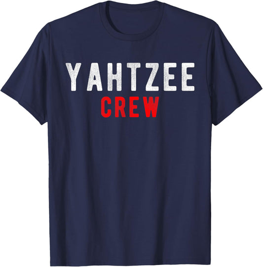 Yahtzee Crew Game Night Dice Game T-Shirt - T-Shirt | Navy