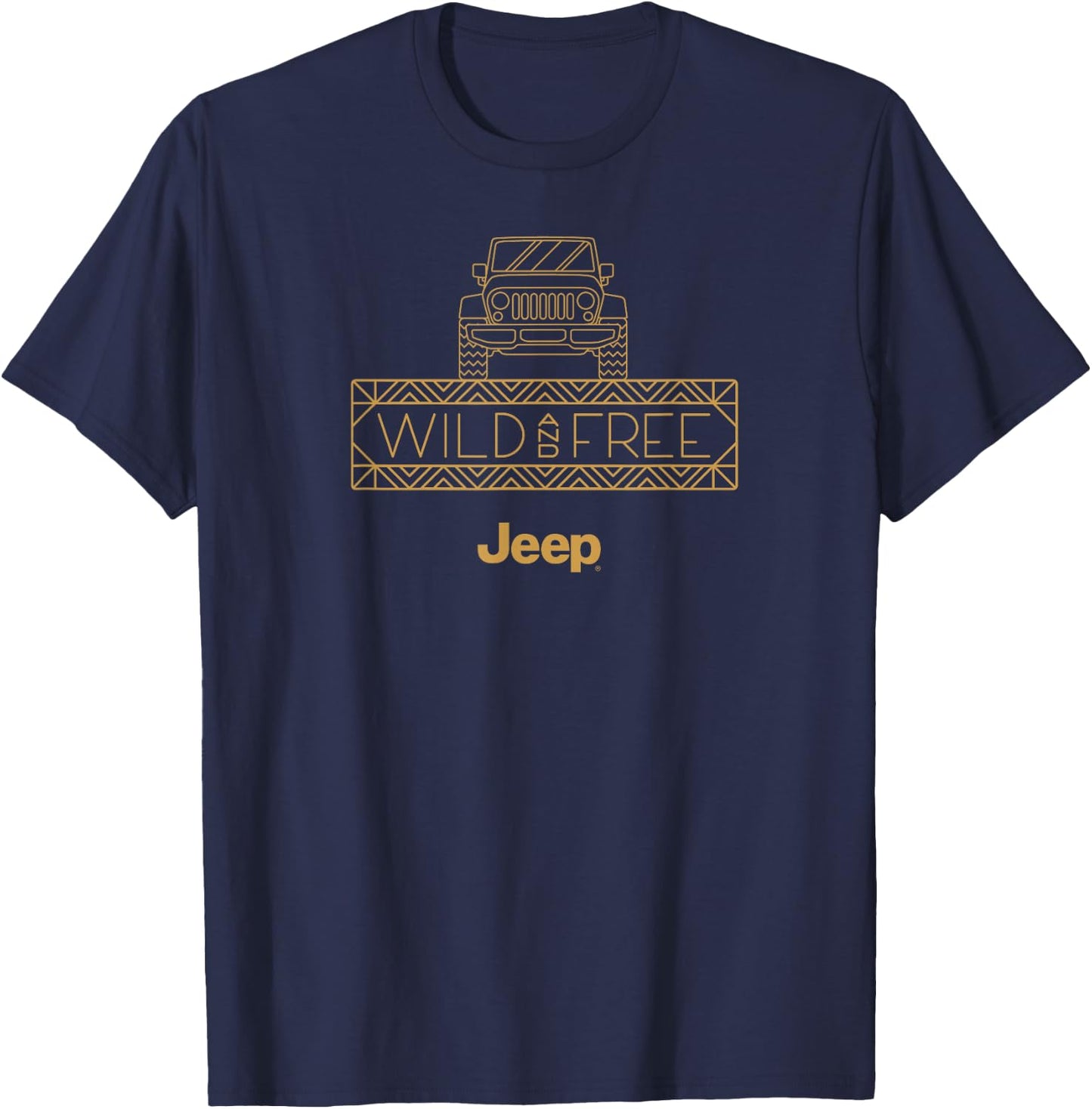 Jeep Wild and Free T-Shirt - T-Shirt | Navy