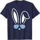 Bunny Ears Sunglasses Funny Easter 2026 Greece Flag Greek T-Shirt - T-Shirt | Navy