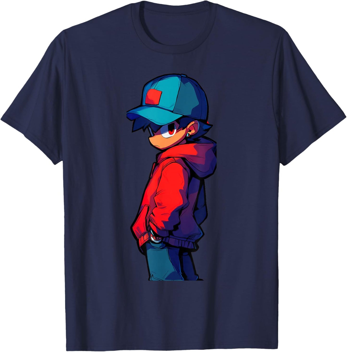 Angry Boyfriend in Battle Mode T-Shirt - T-Shirt | Navy