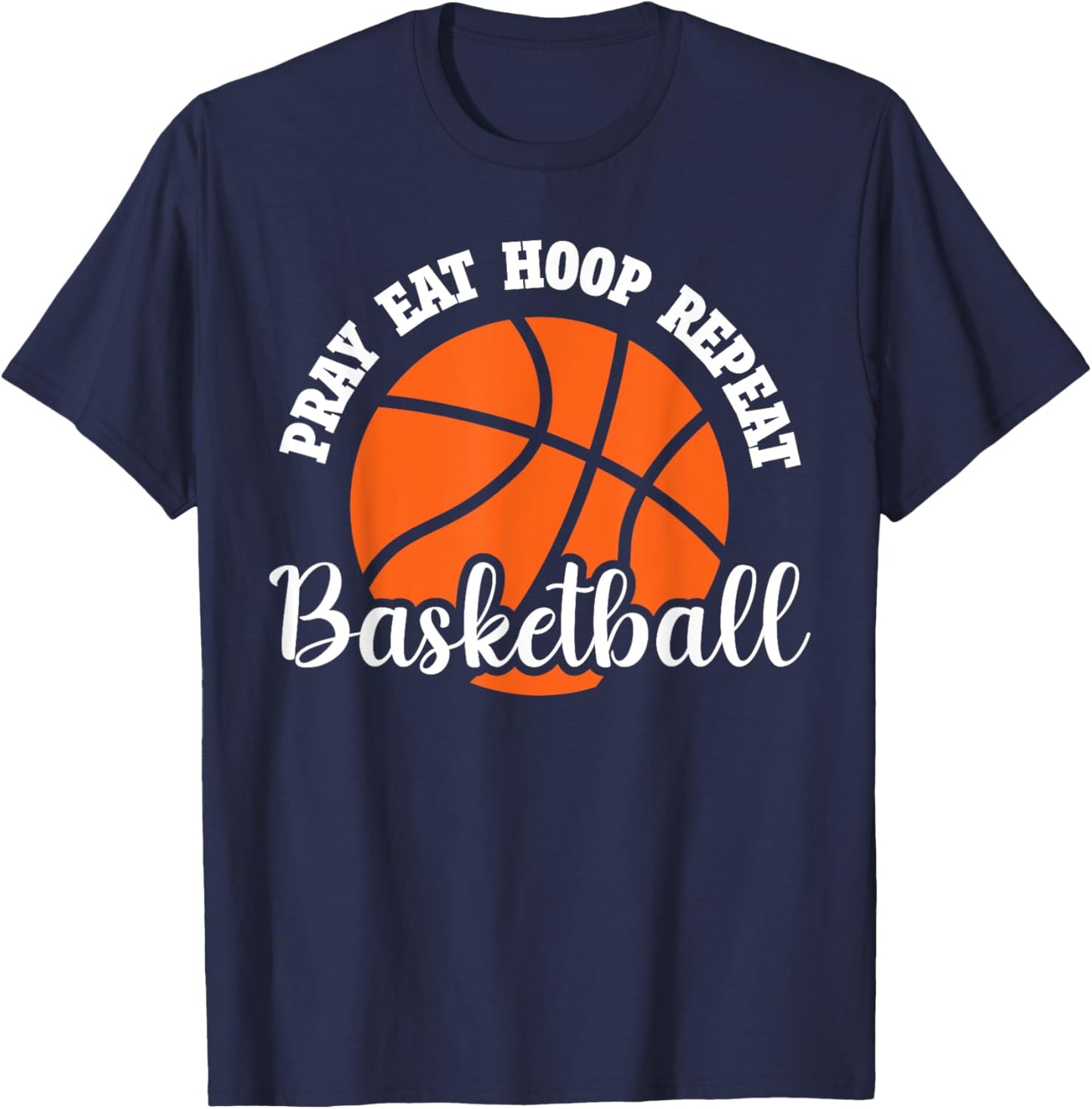 Funny Basketball Design For Christian Basketball Players T-Shirt - T-Shirt | Navy