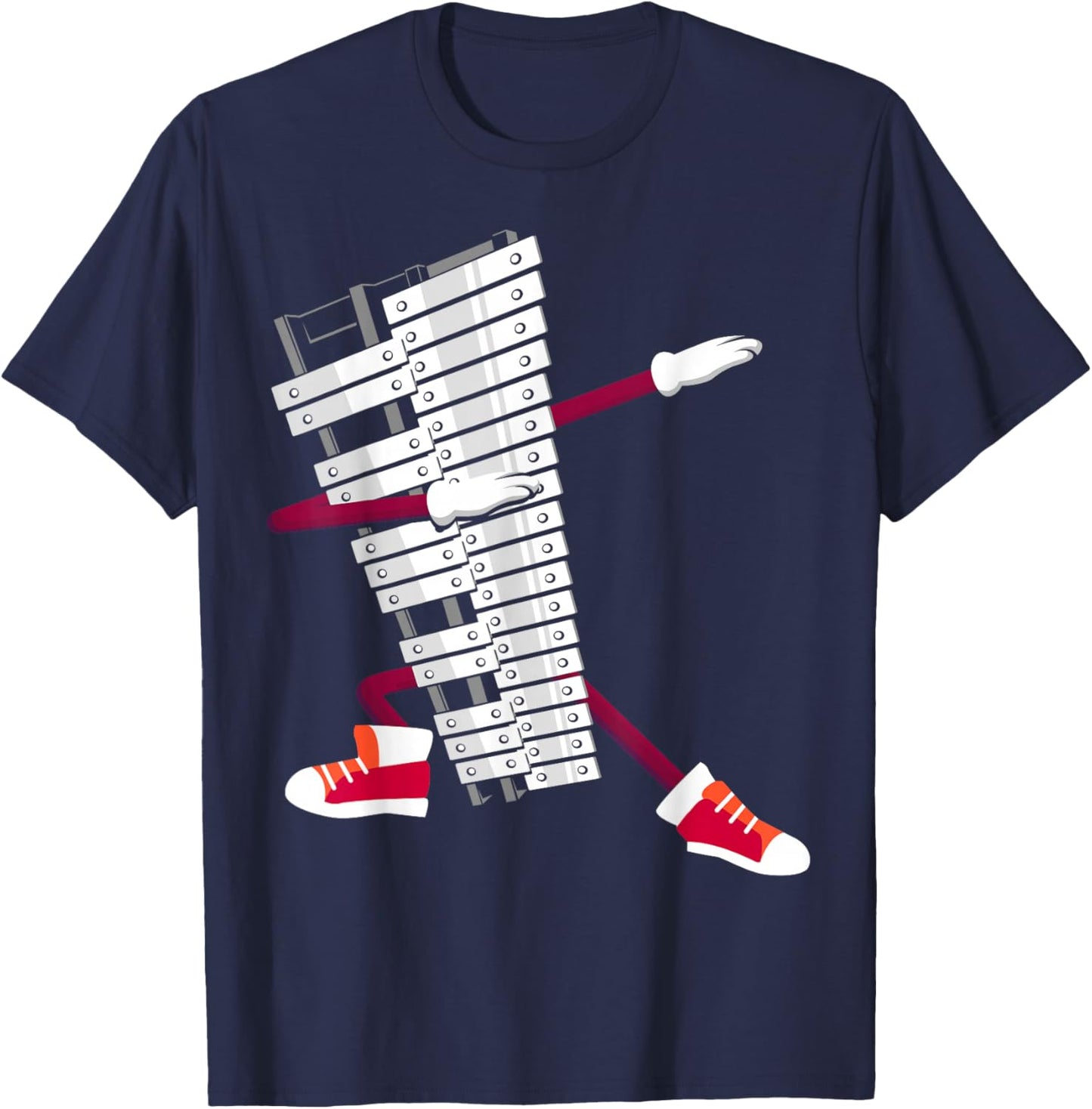 Dabbing Glockenspiel Percussion Ensemble Glockenspiel T-Shirt - T-Shirt | Navy