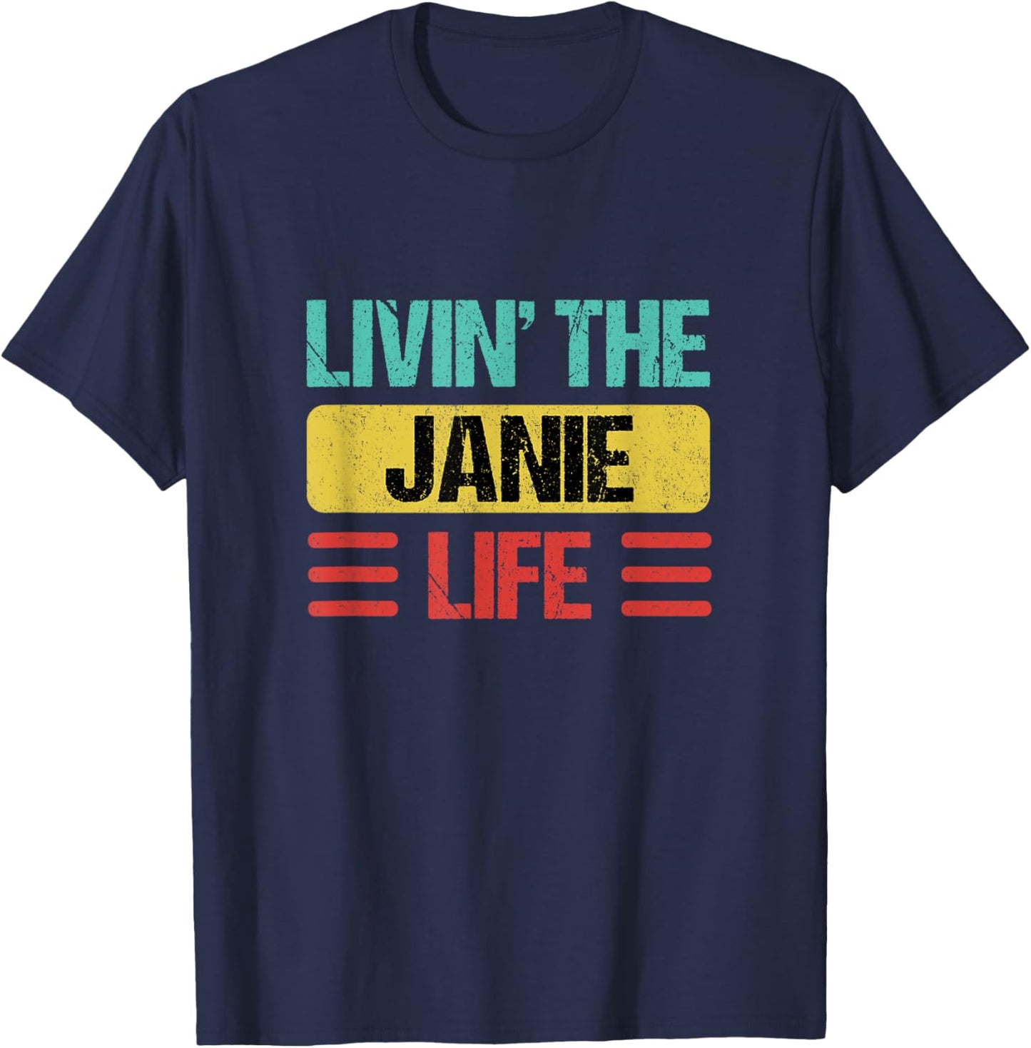 Janie Name T-Shirt - T-Shirt | Navy