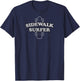 Sidewalk Surfer Retro Skateboarding Gift T-Shirt - T-Shirt | Navy