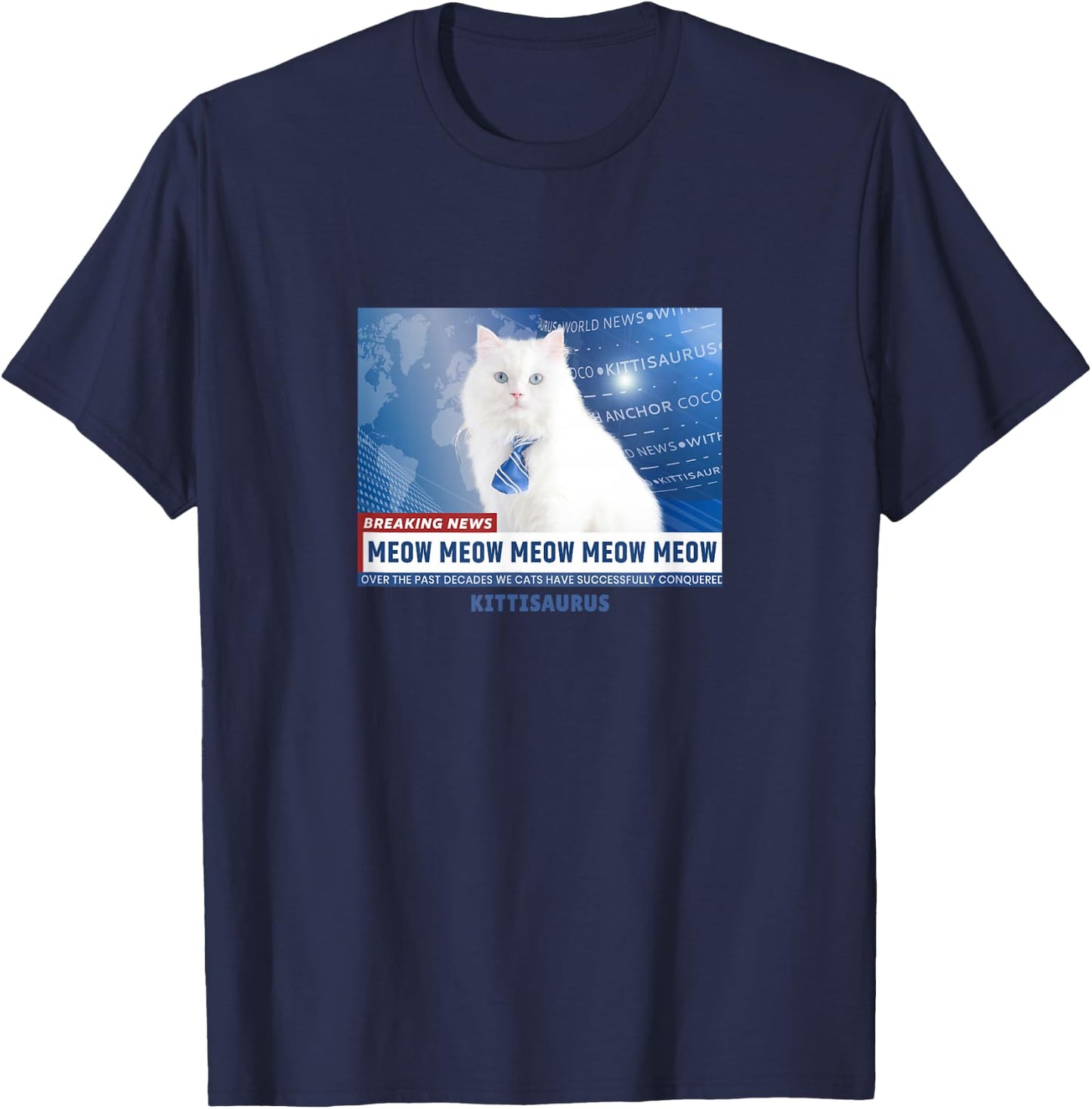 News Anchor CoCo T-Shirt - T-Shirt | Navy