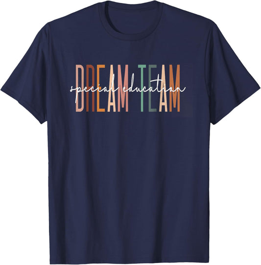 Special Education Dream Team Special Ed Team Crew Women Kids T-Shirt - T-Shirt | Navy