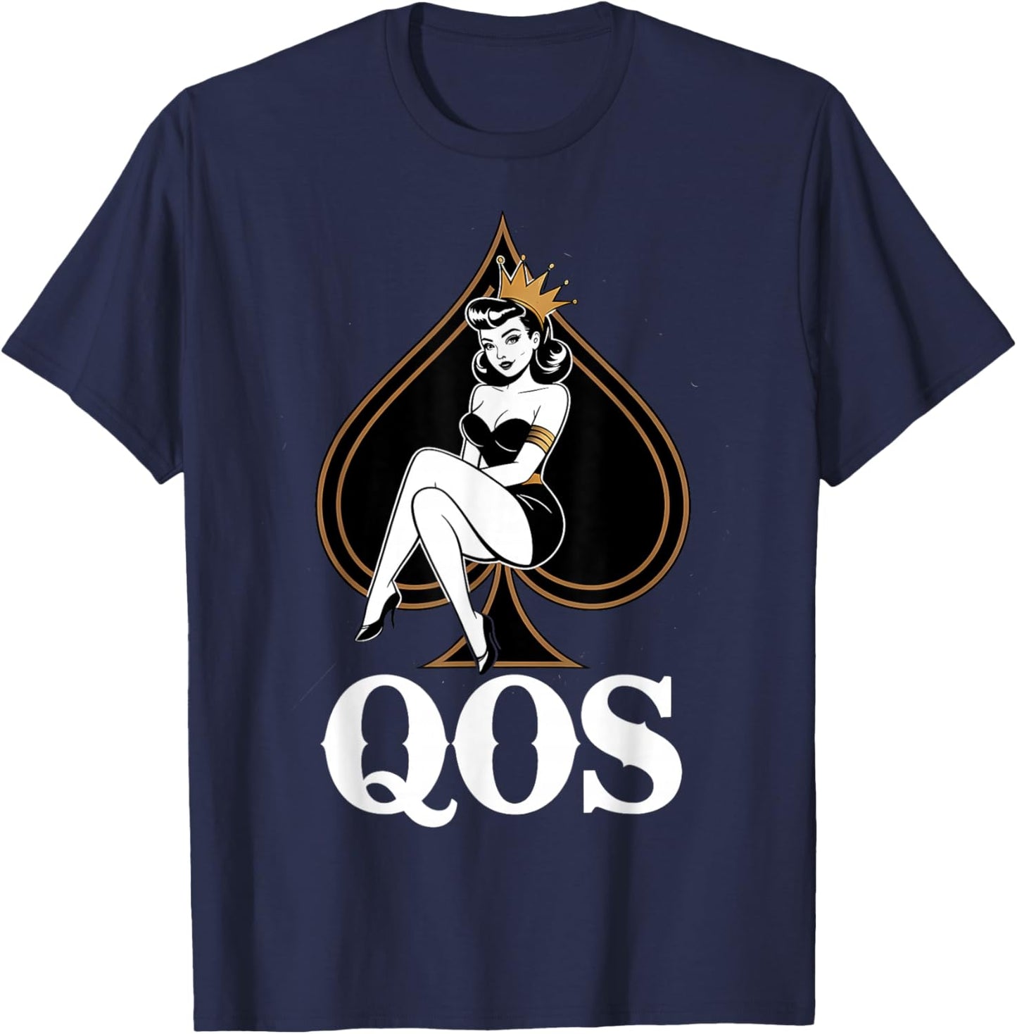 QOS Queen of Spades T-Shirt - T-Shirt | Navy