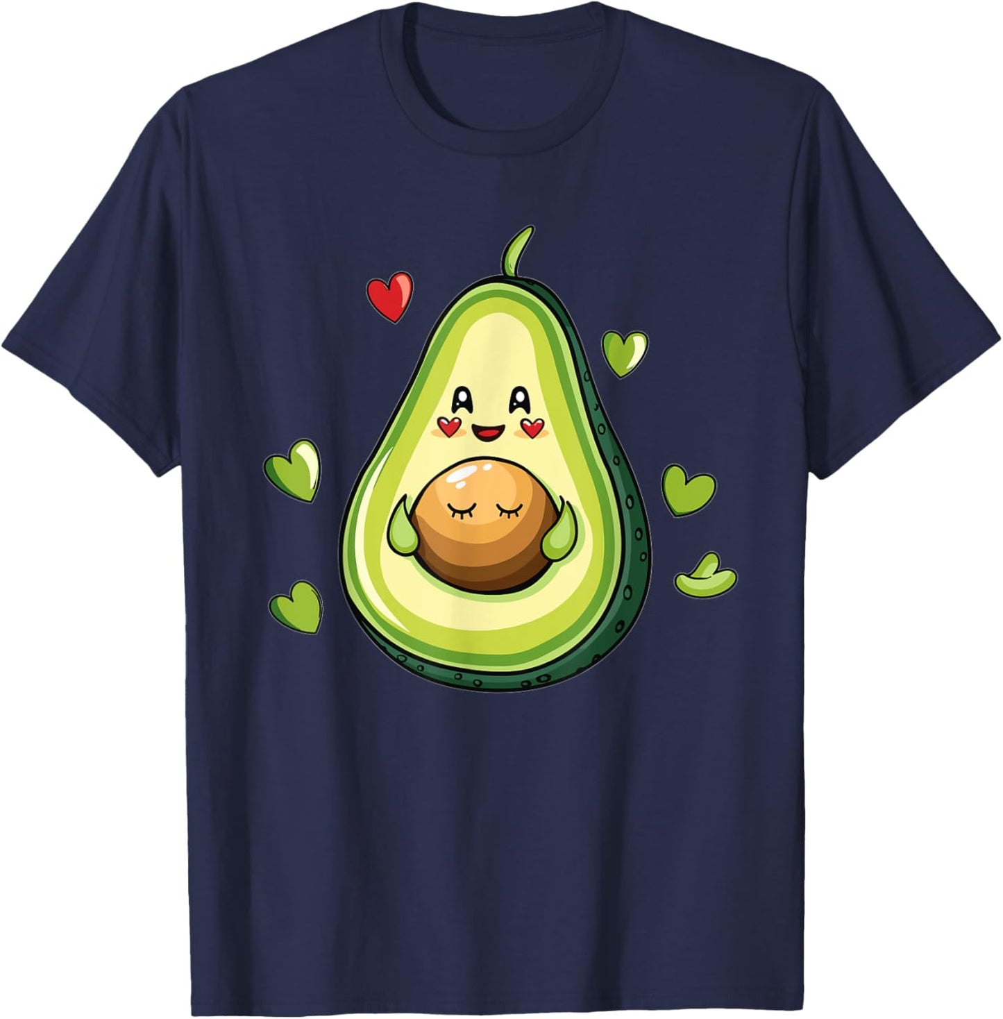 Ästhetische Avocado-Frucht I Avocado T-Shirt - T-Shirt | Navy