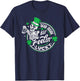 Skeleton Dead Inside But Feeling Lucky Retro St Patricks Day T-Shirt - T-Shirt | Navy