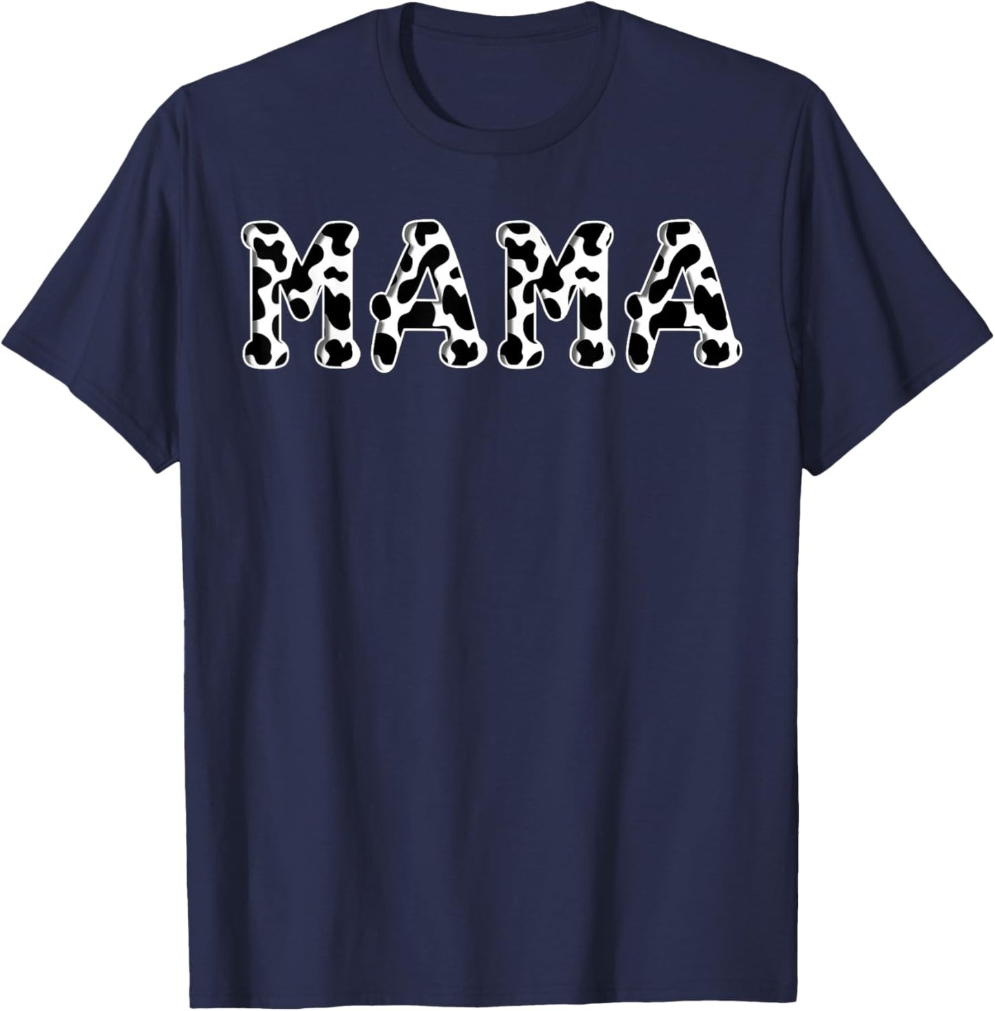 Cow Mama Birthday Family Matching Girl Boy Farm Birthday T-Shirt - T-Shirt | Navy